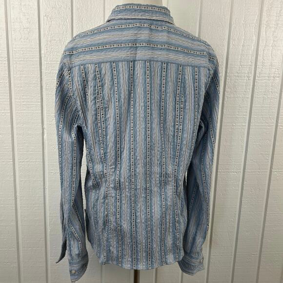 North Face Lightweight Outdoor Button Shirt Blue XL - Picture 5 of 8